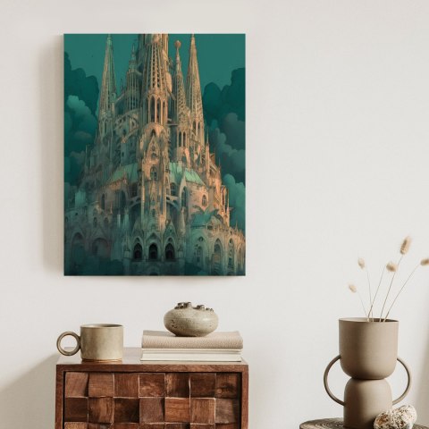 Plakat Sagrada Familia Secesyjny Kościół W Barcelonie