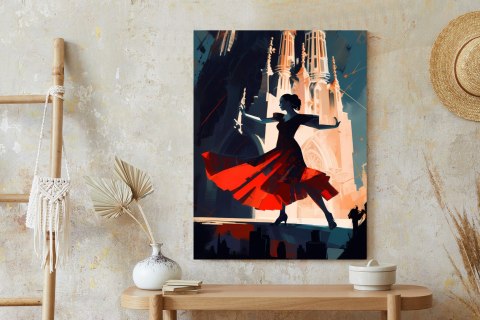 Plakat Tancerka Flamenco W Barcelonie