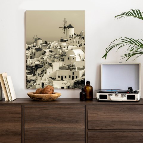 Plakat Typowa Architektura W Greckim Miasteczku Oia