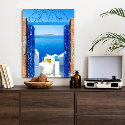Plakat Widok Na Błękitne Morze Malownicze Santorini