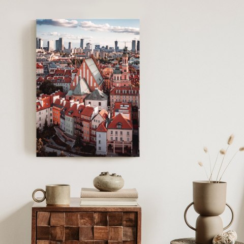 Plakat Widok Z Góry Na Stare Miasto W Warszawie