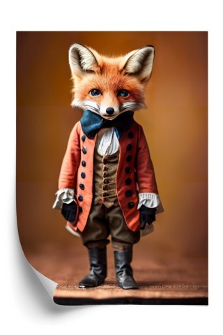 Plakat An Anthropomorphic Fox Wearing Victorian 1800S Suit