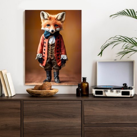 Plakat An Anthropomorphic Fox Wearing Victorian 1800S Suit
