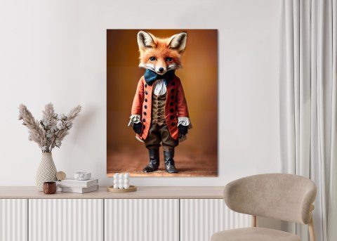 Plakat An Anthropomorphic Fox Wearing Victorian 1800S Suit