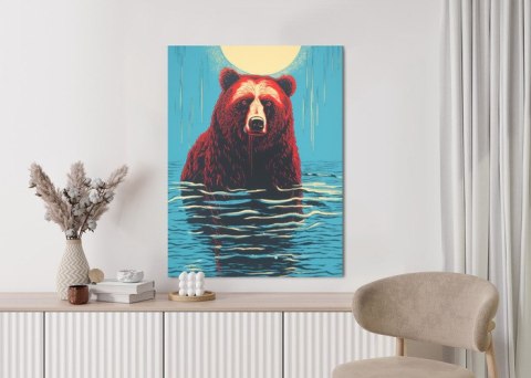 Plakat Niedźwiedź Brunatny W Wodzie