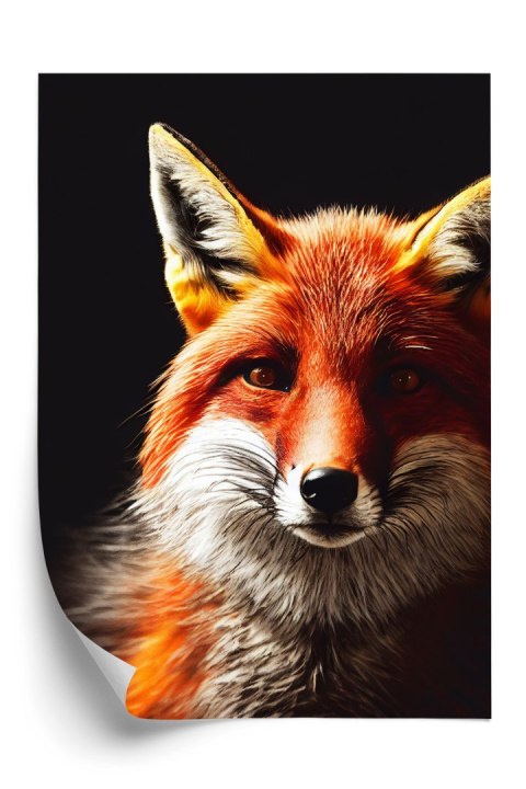 Plakat Realistic Fox Portrait.
