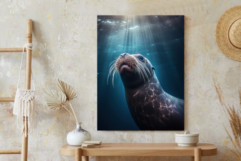 Plakat Foka W Głębi Oceanu