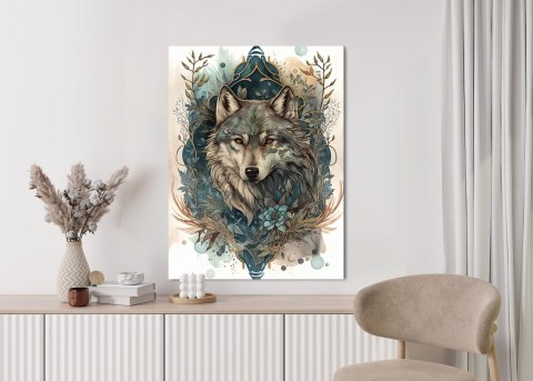 Plakat Ornament Z Wilkiem