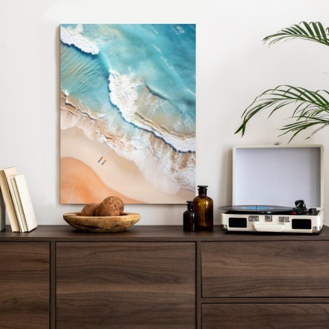 Plakat Widok Z Lotu Ptaka Na Tropikalną Plażę I Morze