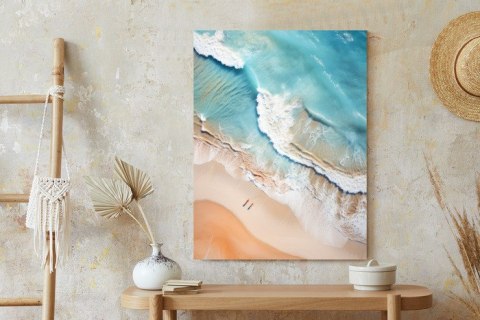 Plakat Widok Z Lotu Ptaka Na Tropikalną Plażę I Morze