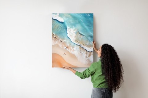 Plakat Widok Z Lotu Ptaka Na Tropikalną Plażę I Morze
