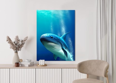 Plakat Wieloryb W Głębi Oceanu