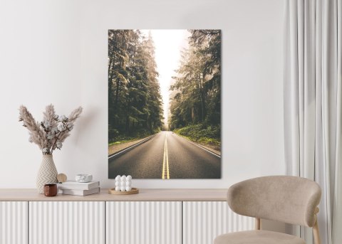 Plakat Droga Pośród Lasu