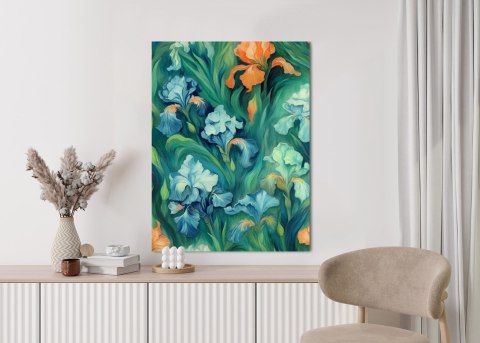 Plakat Kolorowe Kwiaty Irysy