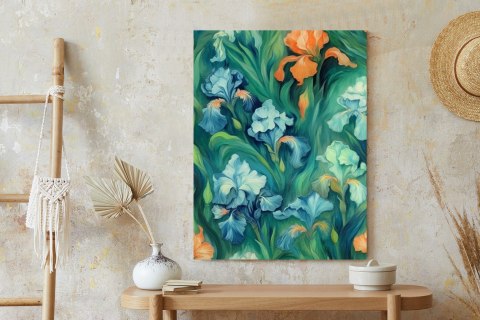 Plakat Kolorowe Kwiaty Irysy