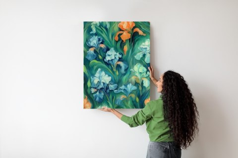 Plakat Kolorowe Kwiaty Irysy