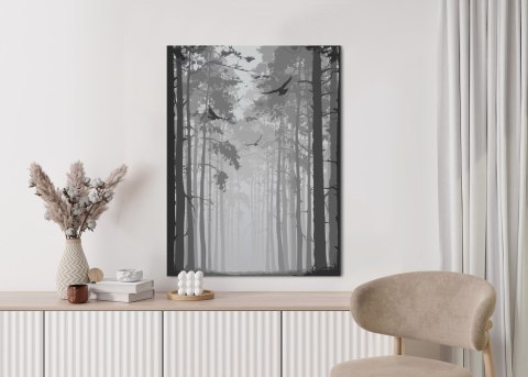 Plakat Ptaki W Mrocznym Lesie