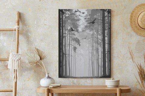 Plakat Ptaki W Mrocznym Lesie