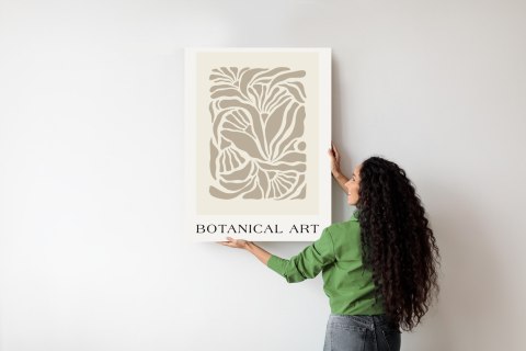 Plakat Styl Matisse&#039;a Botaniczny Wzór