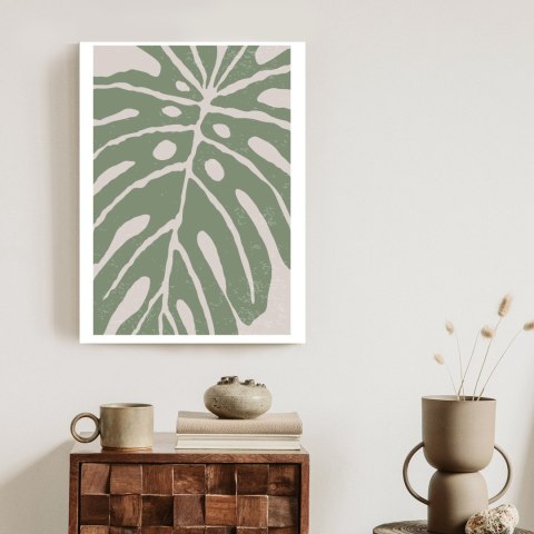 Plakat Zielony Liść Monstera