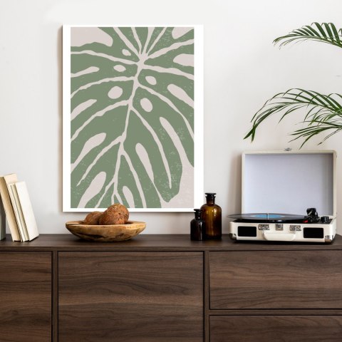 Plakat Zielony Liść Monstera