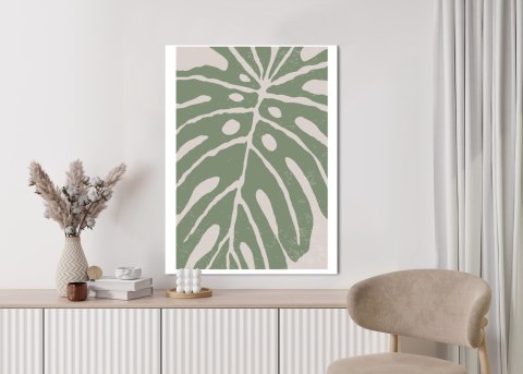 Plakat Zielony Liść Monstera