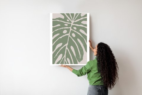 Plakat Zielony Liść Monstera