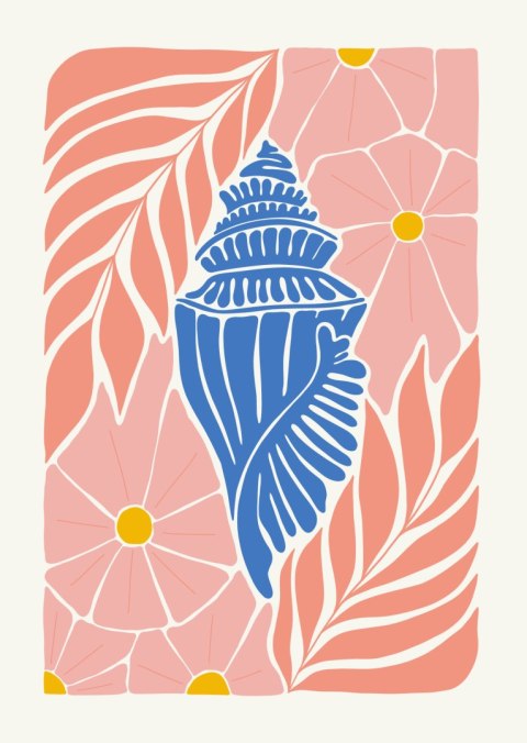 Plakat Abstrakcja Minimalistyczne Rośliny W Stylu Matisse&#039;a