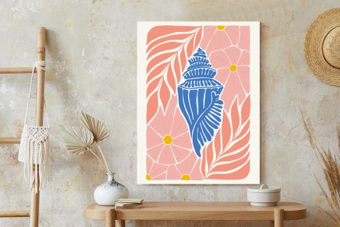 Plakat Abstrakcja Minimalistyczne Rośliny W Stylu Matisse&#039;a
