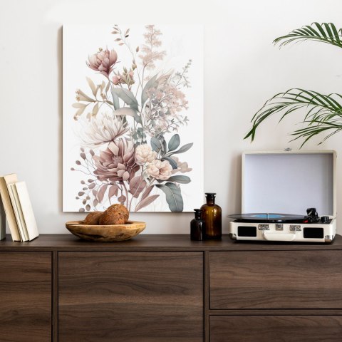Plakat Bukiet Pastelowych Romantycznych Kwiatów