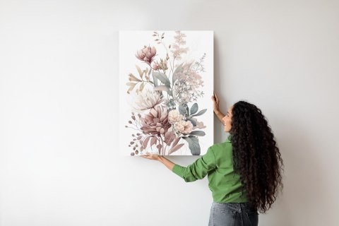 Plakat Bukiet Pastelowych Romantycznych Kwiatów