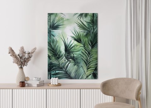 Plakat Liście Palmowe W Odcieniach Zieleni