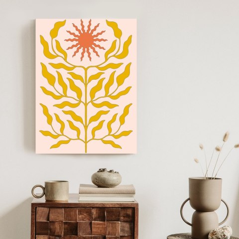 Plakat Minimalistyczna Roślina W Stylu Boho