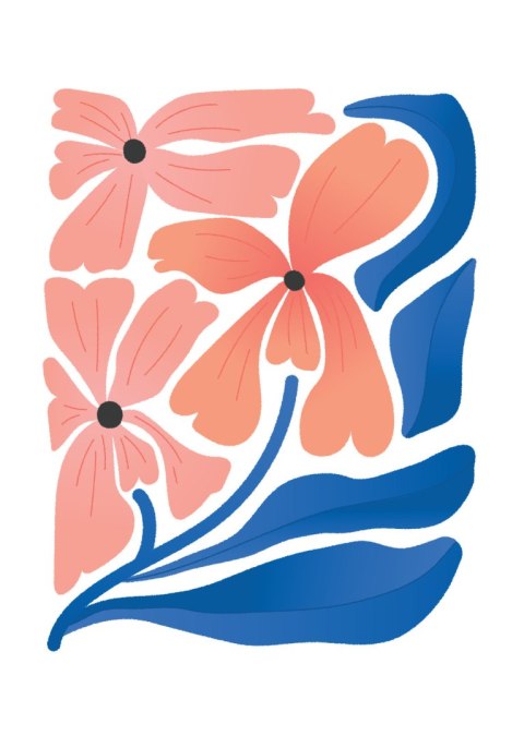 Plakat Wiosenne Kwiaty Abstrakcja