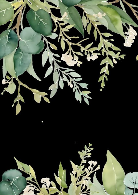 Plakat Zwisające Gałęzie I Liście