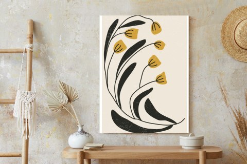 Plakat Botaniczna Ilustracja Z Kwiatami