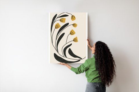 Plakat Botaniczna Ilustracja Z Kwiatami