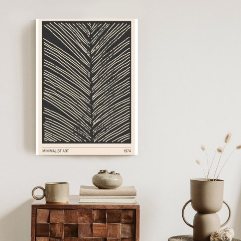 Plakat Minimalistyczna Grafika Liścia