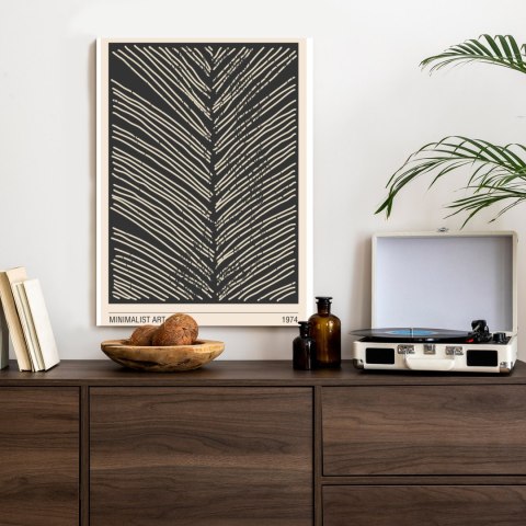 Plakat Minimalistyczna Grafika Liścia