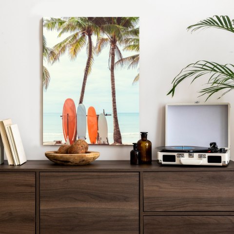 Plakat Surfing I Drzewa Palmowe