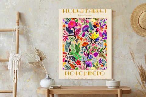 Plakat Kolorowe Kwiaty Targ Kwiatowy
