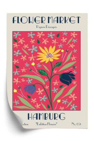 Plakat Targ Kwiatowy Hamburg