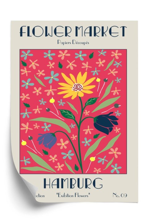 Plakat Targ Kwiatowy Hamburg