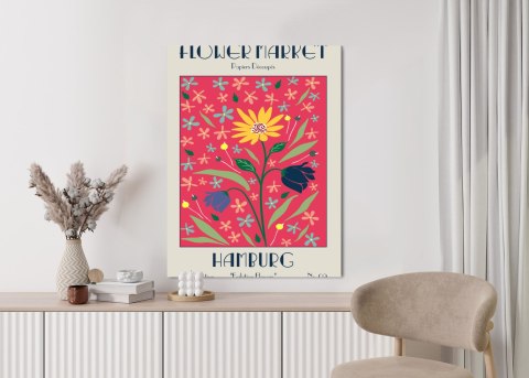 Plakat Targ Kwiatowy Hamburg