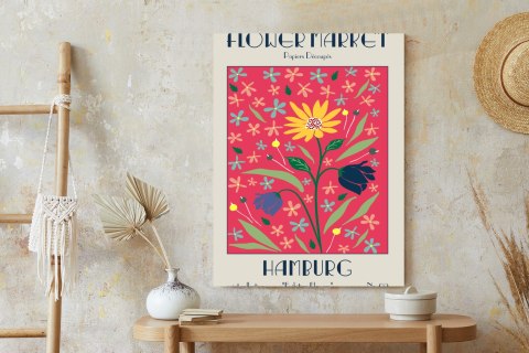 Plakat Targ Kwiatowy Hamburg