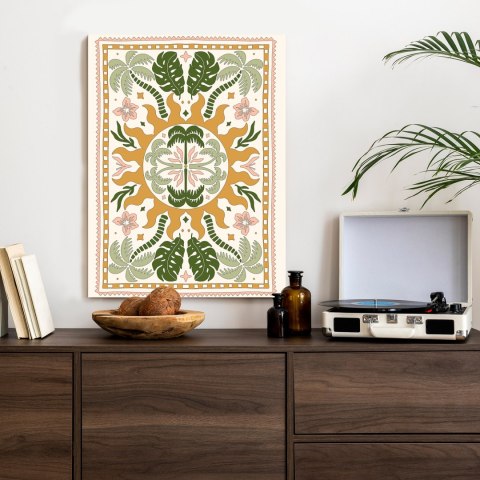 Plakat Polne Kwiaty I Liście W Formie Ornamentu