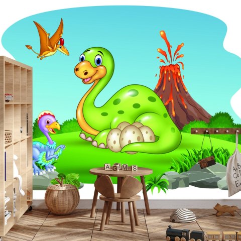 Fototapeta Dinozaury Na Polanie