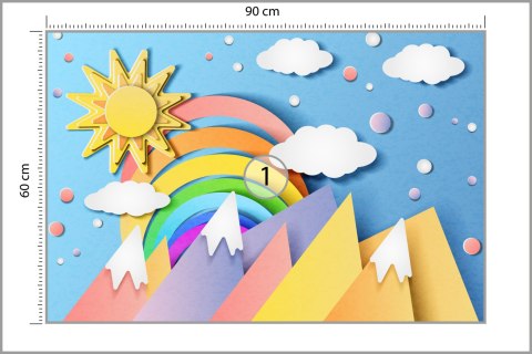 Fototapeta Dla Dzieci - Kolorowy Krajobraz