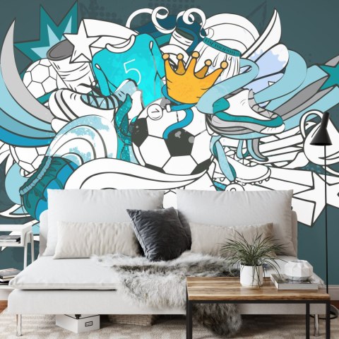 Fototapeta Piłka Nożna Graffiti