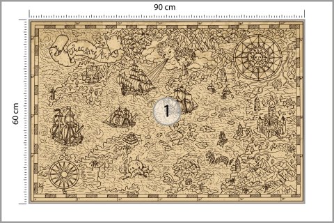 Fototapeta Mapa Skarbów